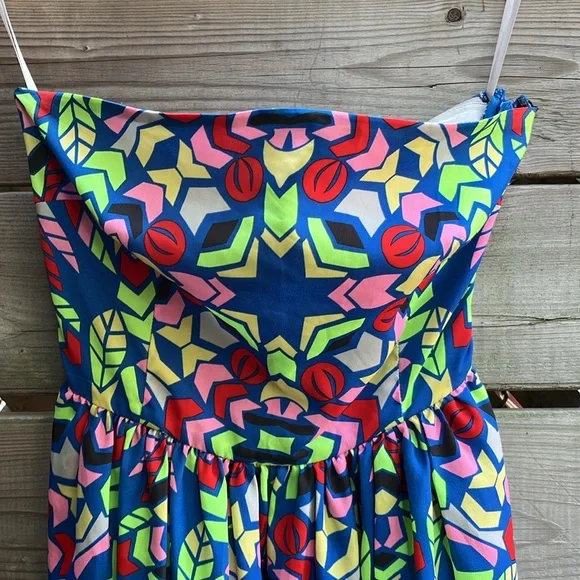 MARA HOFFMAN Aloha geometric strapless sundress, size 0 - Picture 6 of 15
